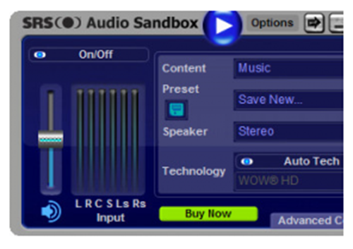 SRS Audio Sandbox