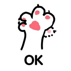 白色可爱猫爪系列表情包 全套高清版