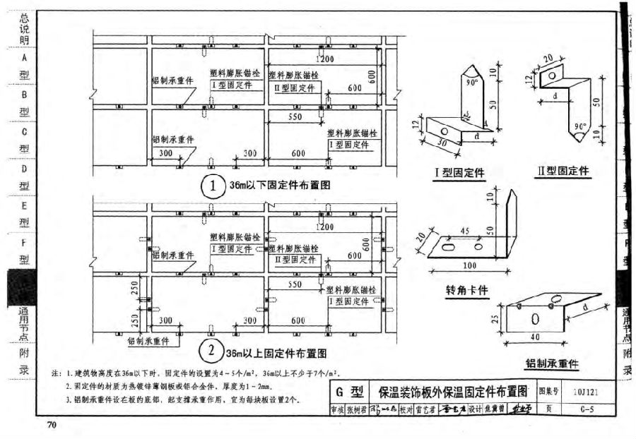 10J121外墙保温图集