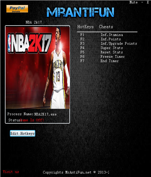 nba2k17七项修改器