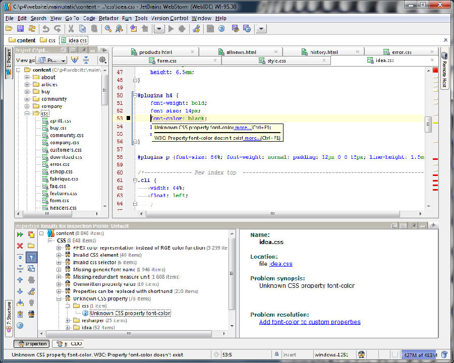 WebStorm(HTML5编辑工具)
