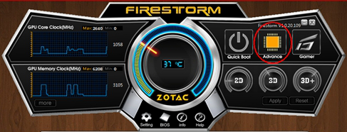 索泰显卡超频工具(firestorm)