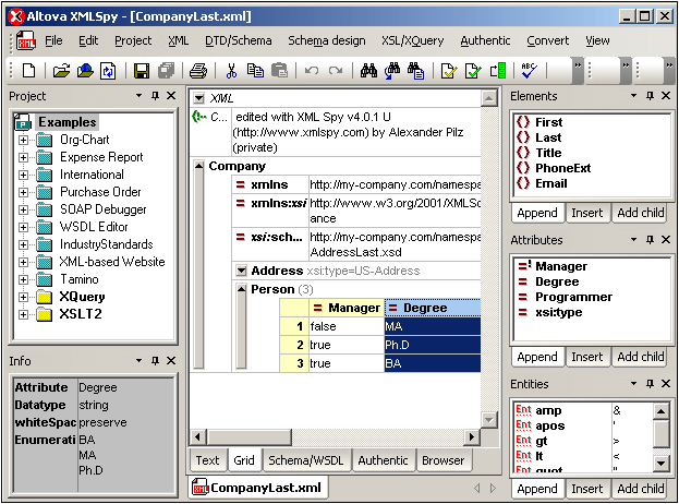 XMLSpy 2006