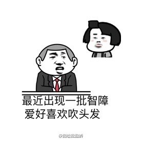 吹刘海表情包