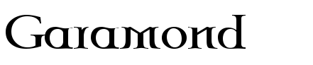 Garamond字体