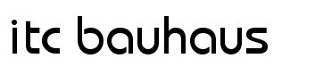 itc bauhaus字体
