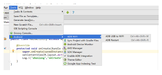 android wifi adb插件