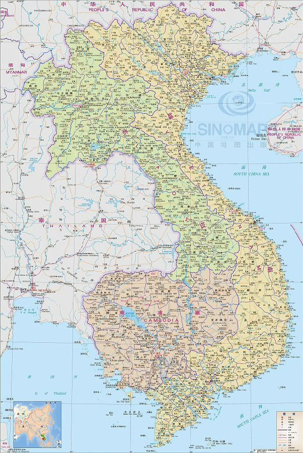 越南中文地图