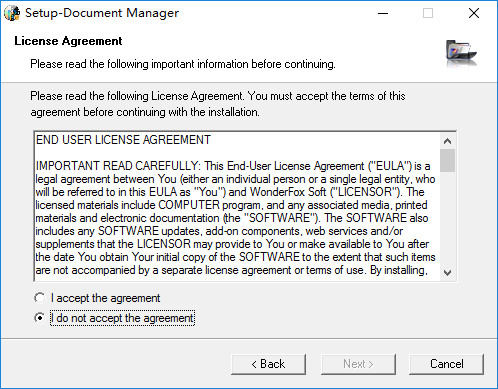 wonderfox document manager