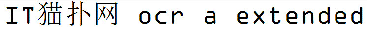 ocr a extended字体