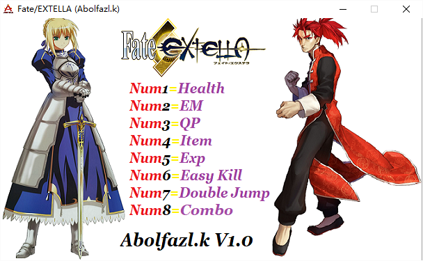 fate extella修改器