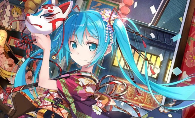 花火和服初音动态壁纸