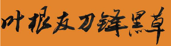 叶根友刀锋黑草2.0