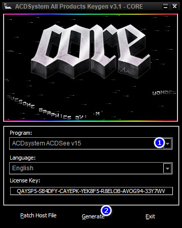 acdsee15中文版注册机