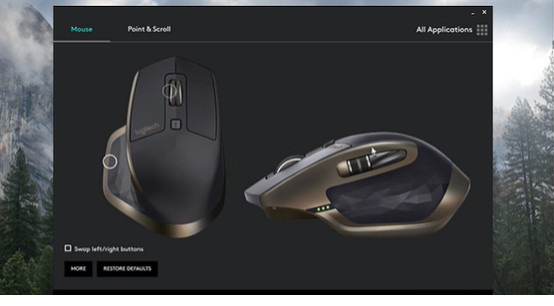 logitech options
