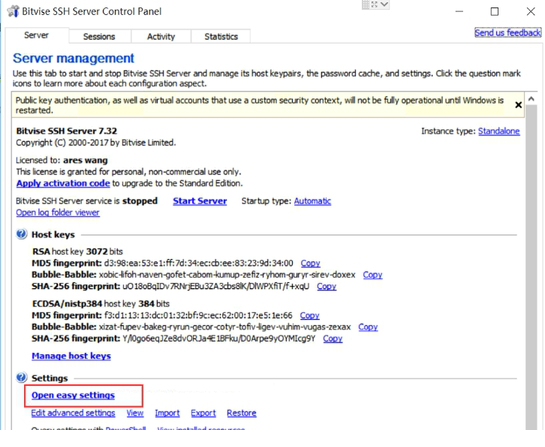 bitvise ssh server