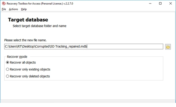 MS Access数据恢复程序(Recovery Toolbox for Access)