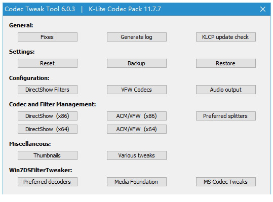 k-lite codec pack解码器