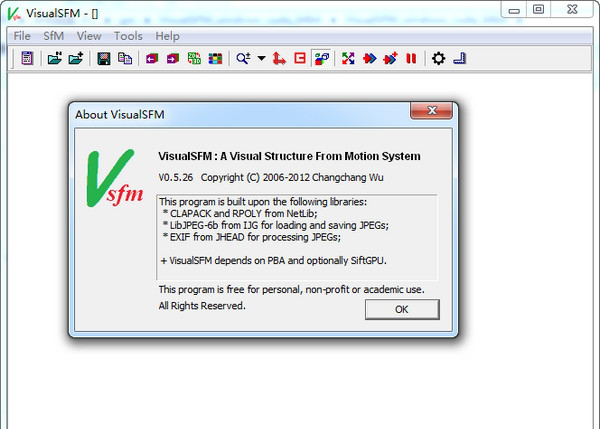 VisualSFM(SFM三维重建工具)