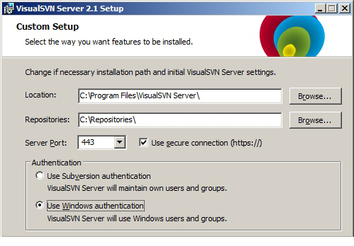 visualsvn server