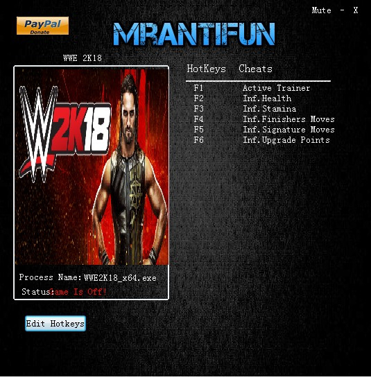 WWE2K18正版修改器