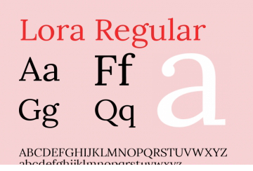 lora字体