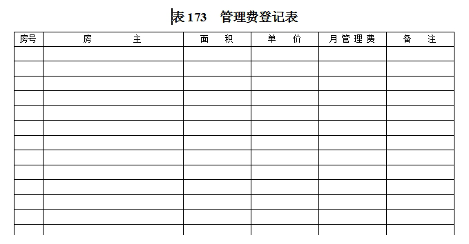 excel公司管理费用一览表模板