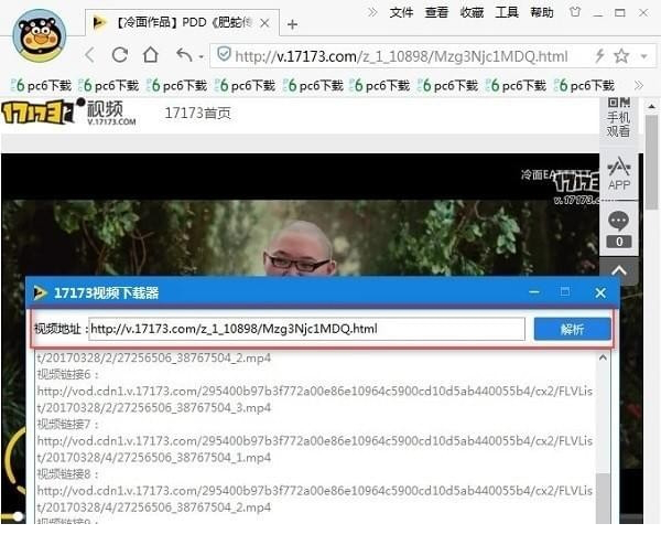 17173视频解析经常用的软件