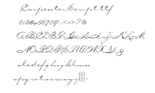 Carpenter Script字体