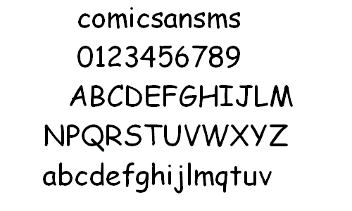 comicsansms字体