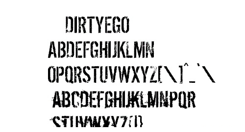 dirtyego字体