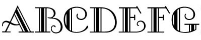 gallery字体