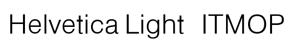 helvetica light字体