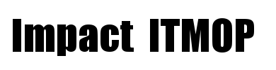 impact字体