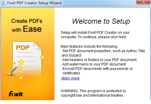  foxitpdfcreator下载