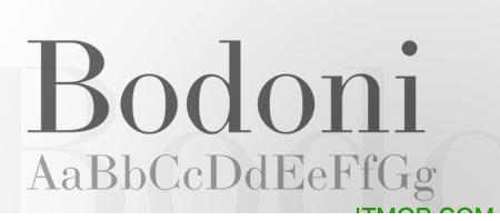 Bodoni字体