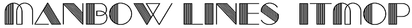 manbow lines字体