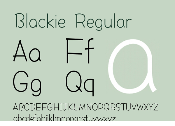 blackie字体
