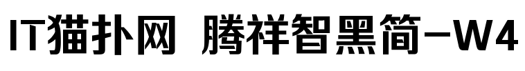 腾祥智黑简w4字体