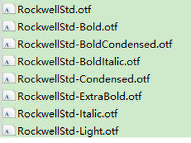 rockwell字体下载