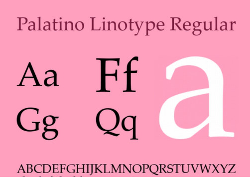 palatino linotype字体下载