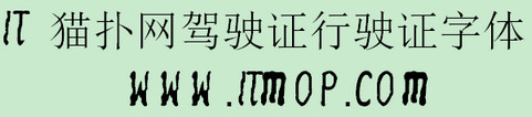 驾驶证行驶证字体免费下载