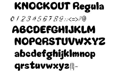 knockout字体