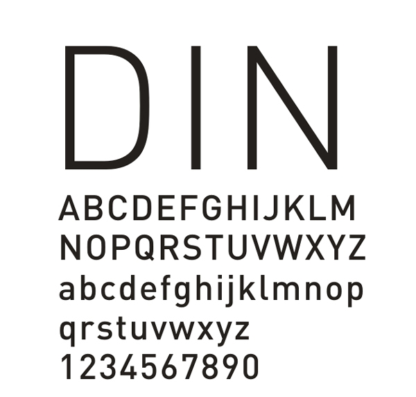 DIN系列字体