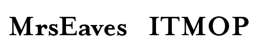 mrs eaves字体