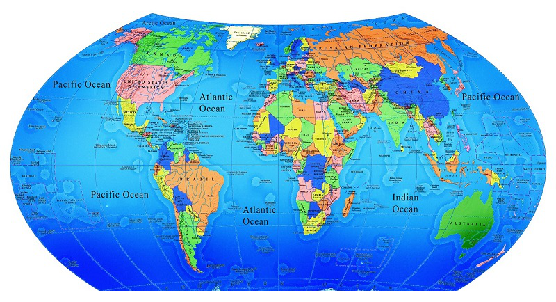 世界地图高清英文版下载