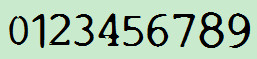 数字字体打包