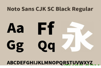 notosanscjkscblack