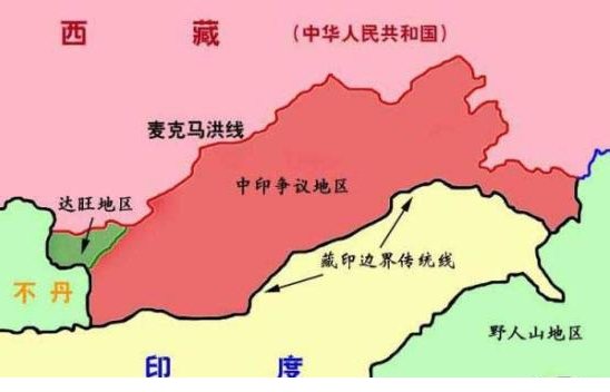 中印争议地区地图免费版
