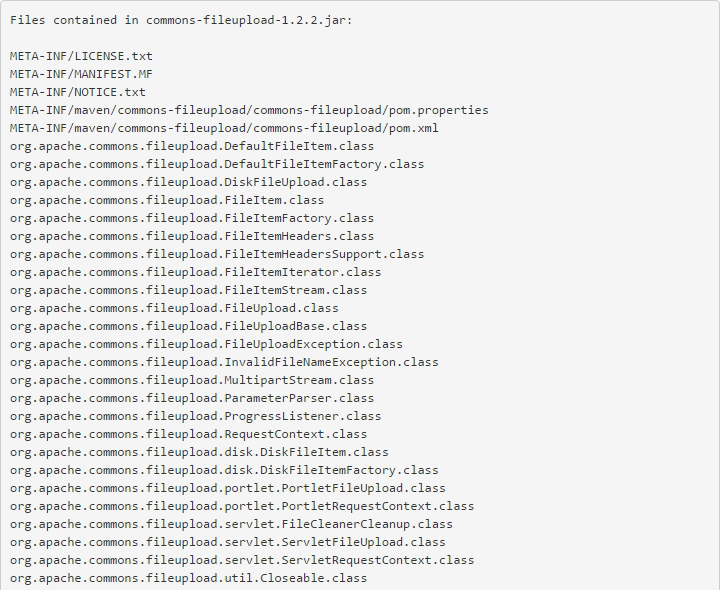 commons-fileupload.jar下载